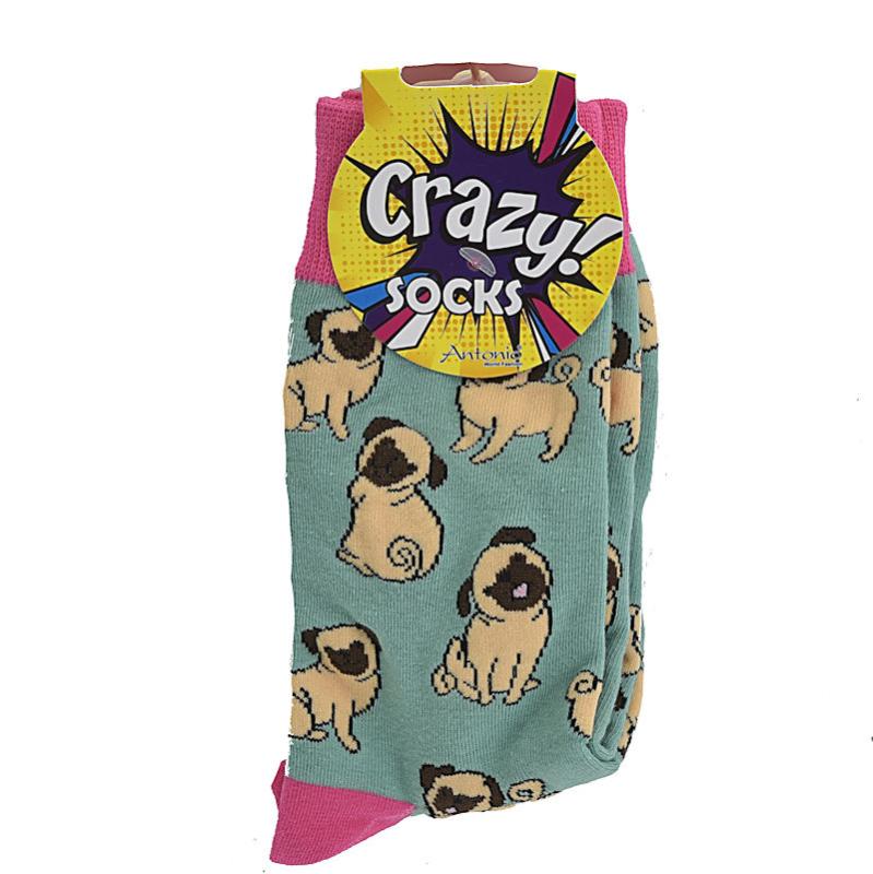 Crazy Socks Hund Mops 35-38